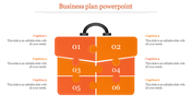 Imaginative Business Plan PowerPoint with Six Nodes Slides