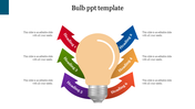 Six Nodded Bulb PPT Template And Google Slides