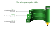 Pencil Model Education PowerPoint Template