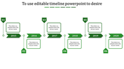 Editable Timeline PowerPoint for Project Management