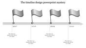 Year Timeline Template Slide For PowerPoint Presentation