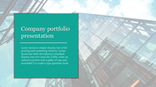 Google Slides Portfolio Template For Company Presentation