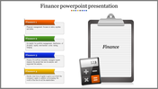 A four noded finance powerpoint presentation