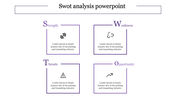 Simple SWOT Analysis PowerPoint Template and Google Slides