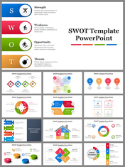 Attractive SWOT Presentation and Google Slides Themes