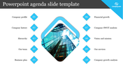 Company PowerPoint Agenda Slide Template And Google Slides