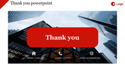 Thank You PowerPoint Template for Professional Gratitude