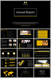 Annual Report Presentation And Google Slides Themes