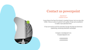 Contact Us PowerPoint Slide for Professional Communication