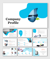 Unique Company Profile PowerPoint And Google Slide Themes