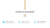 Simple Contact Us PowerPoint Template and Google Slides