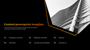 Awesome Content PowerPoint Template and Themes Presentation-6 Node