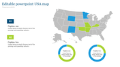 Editable PowerPoint USA Map for Business Presentations