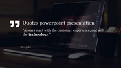 Quotes PowerPoint Presentation for Inspirational Talks