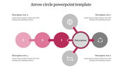 Arrow Circle PowerPoint template With Six Nodes