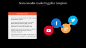 Attractive Social Media Marketing Plan Template With Icons