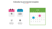 Calendar in PPT And Google Slides Themes