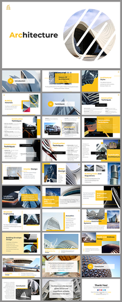 Innovative Architecture PowerPoint Template for Presentation