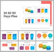 30 60 90 Day PowerPoint and Google Slides Templates