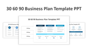 30 60 90 Business Plan PPT And Google Slides Themes