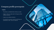 Company Profile PowerPoint Template with Four Nodes