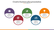 Creative Business Plan Presentation Template-Five Node