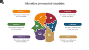 Awesome Education PowerPoint Templates In Multicolor