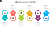 Use Arrow-Design Education PowerPoint Templates Slide