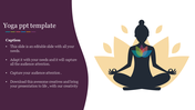 Affordable Yoga PPT Template Slide Design With One Node