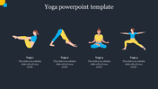 Creative Yoga PowerPoint Template Design With Four Node