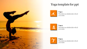 Editable Yoga Template For PPT Presentation Designs