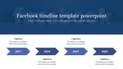 Stunning Facebook Timeline Template PowerPoint Slide