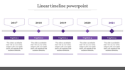 Effective Timeline View In PPT Template Presentation