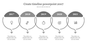 Download Create Timeline PowerPoint 2007 Presentation