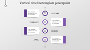 Effective Vertical Timeline Template PowerPoint