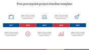 free powerpoint project timeline template slides