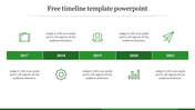 Free Timeline Template PowerPoint for Structured Plans