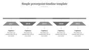 Simple PowerPoint Timeline Template Presentation Slides