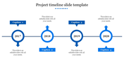 Use Project Timeline Slide Template Presentation 4-Node