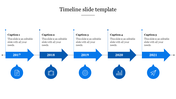 Innovative Timeline Slide Template With Five Nodes