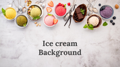 Ice Cream Background PowerPoint And Google Slides Templates