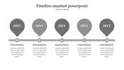 Editable Timeline SmartArt In PowerPoint Presentation