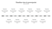 Editable Timeline View In PowerPoint PPT Presentation