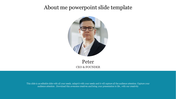 Simple About Me PowerPoint Slide Template Presentation