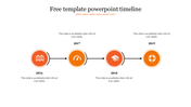 Get Free Template PowerPoint Timeline Slide Design