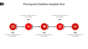 Customized PowerPoint Timeline Template Free Design