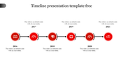 Use Our Timeline Presentation Template Free Slide 