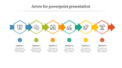 Creative arrow for powerpoint presentation