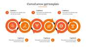 Excellent Curved Arrow PPT Template Presentation