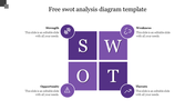 Download Free SWOT Analysis Diagram Template Presentation